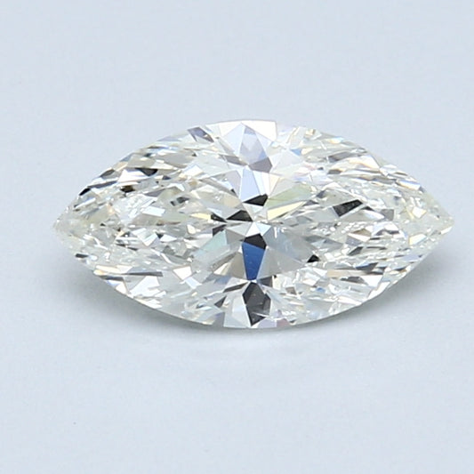 Marquise-cut natural diamond, 1.00 carat.