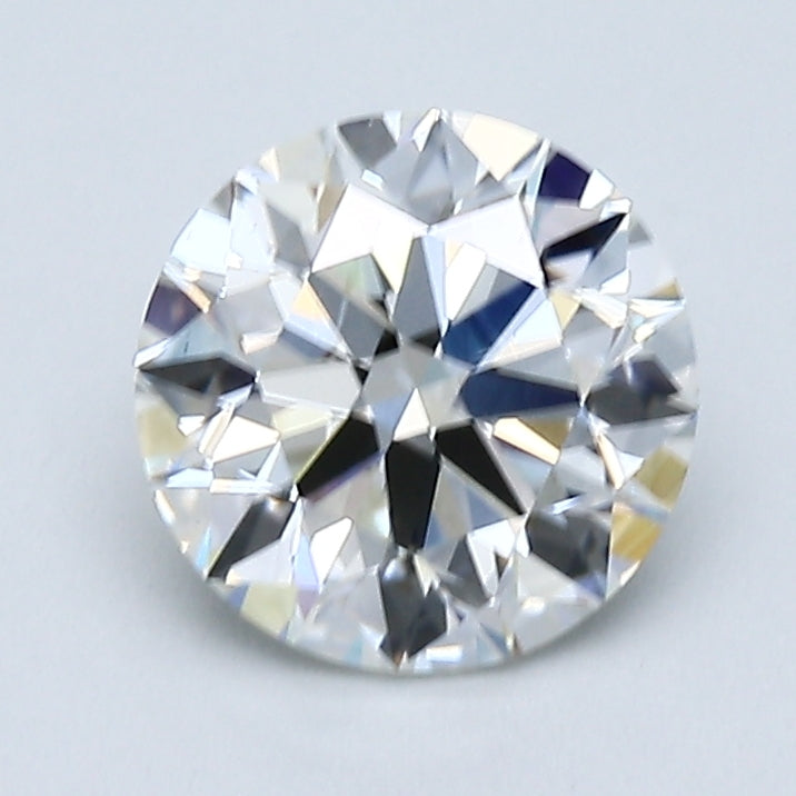 Round brilliant-cut natural diamond, 1.40 carats.