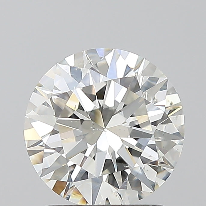 Round natural diamond, 1.50 carat, brilliant cut.
