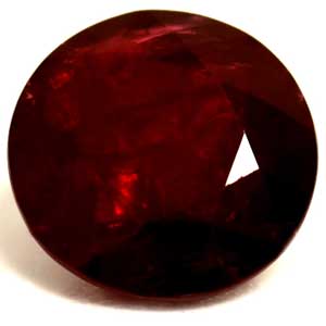 Afordable Gems 2.11 Carat Round Cut Red Ruby Gemstone