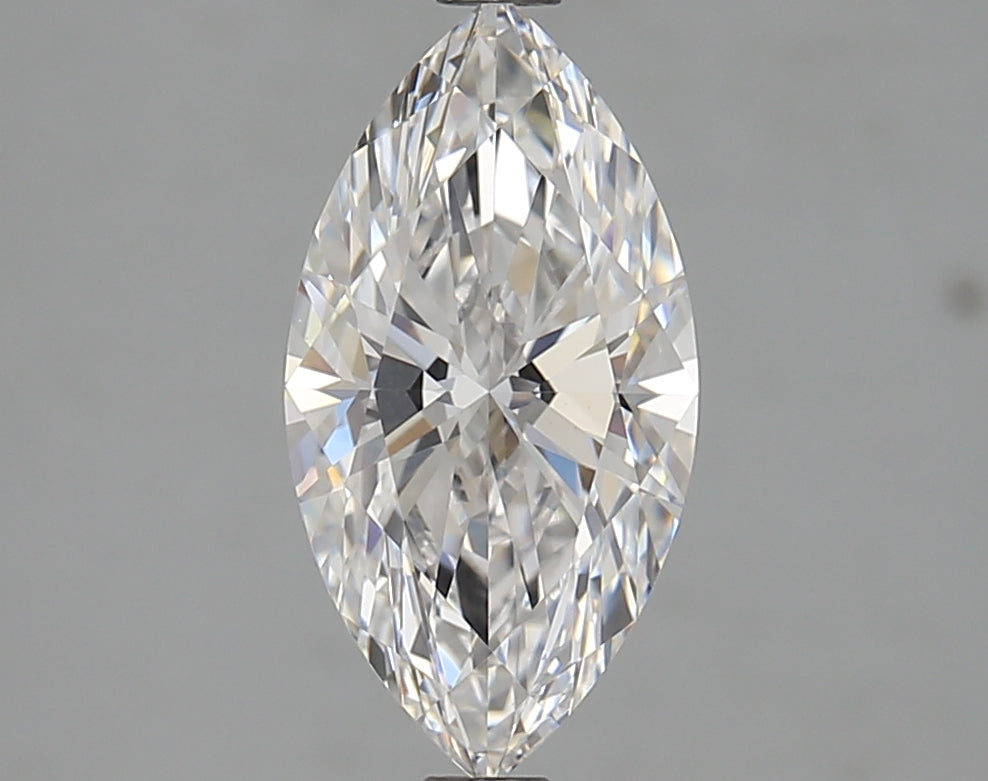 Marquise-cut lab diamond, 2.09 carats, brilliant facets.