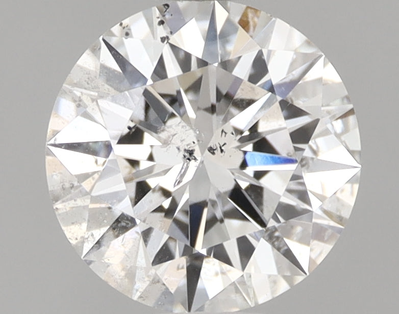Round brilliant-cut natural diamond, 1.05 carats.