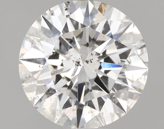 Round brilliant-cut natural diamond, 1.05 carats.