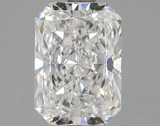 Radiant-cut lab diamond, 2.02 carats.