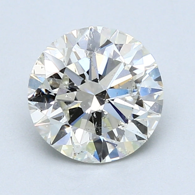 Round brilliant-cut natural diamond, 1.50 carats.