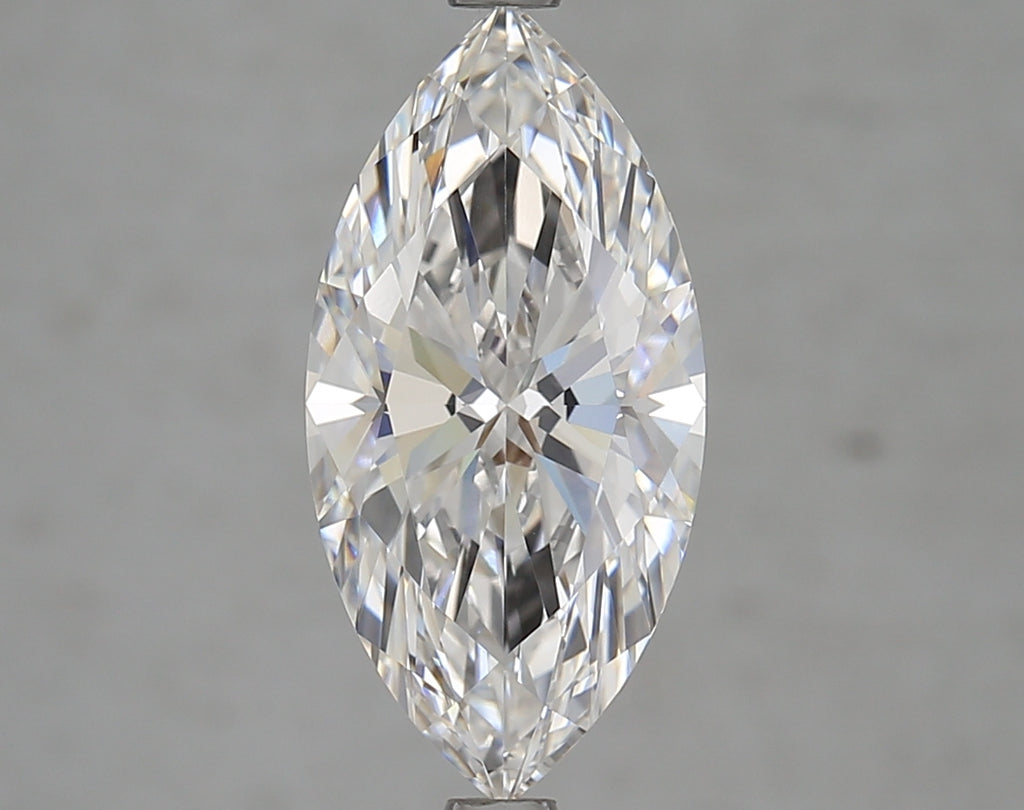 Marquise-cut lab diamond, 3.02 carats, brilliant facets.
