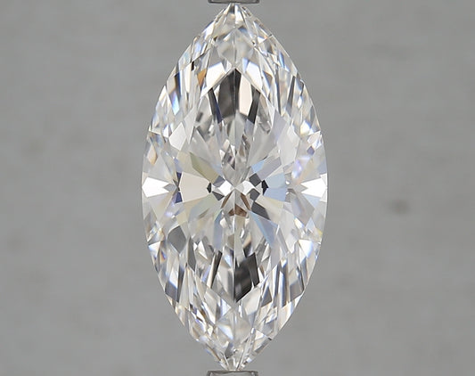 Marquise-cut lab diamond, 3.02 carats, brilliant facets.