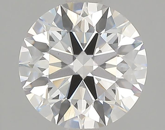 Round brilliant-cut lab diamond facets.