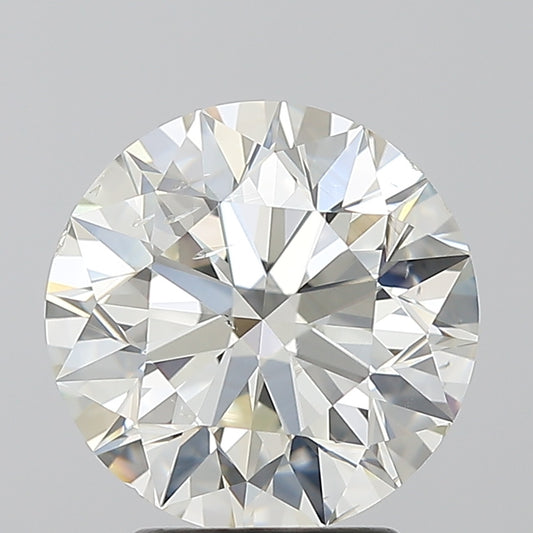 Round brilliant 3.02 carat natural diamond.
