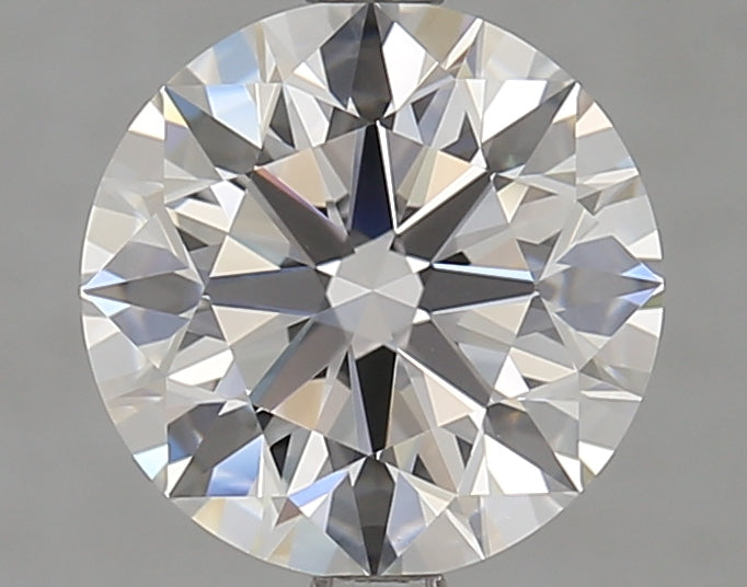 Round brilliant-cut lab diamond, 2.50 carats.