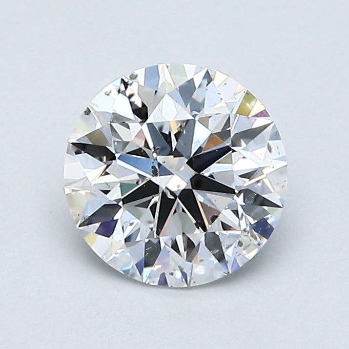 Round brilliant-cut natural diamond, 1.01 carats.