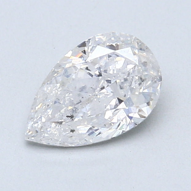 Pear-shaped natural diamond, 1.00 carat.