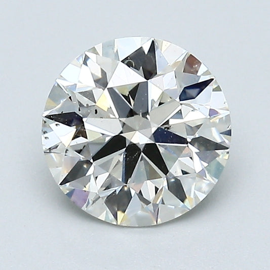 Round brilliant-cut diamond, 1.61 carats.