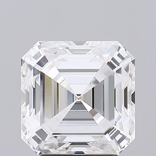 Asscher-cut lab diamond, 3.52 carats.