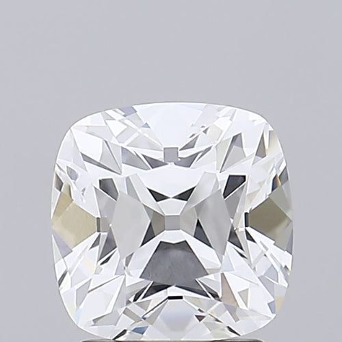 Cushion-cut lab diamond, 1.76 carat.