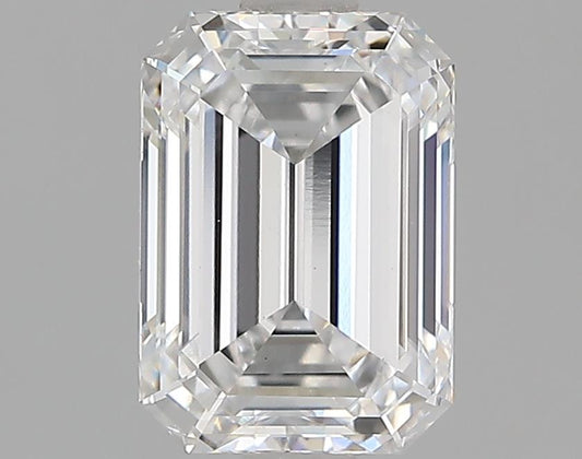 Emerald-cut lab diamond, 1.81 carats.