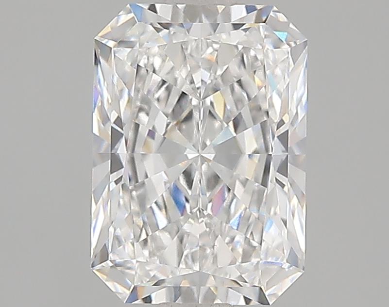 Radiant-cut lab diamond, 2.06 carats.
