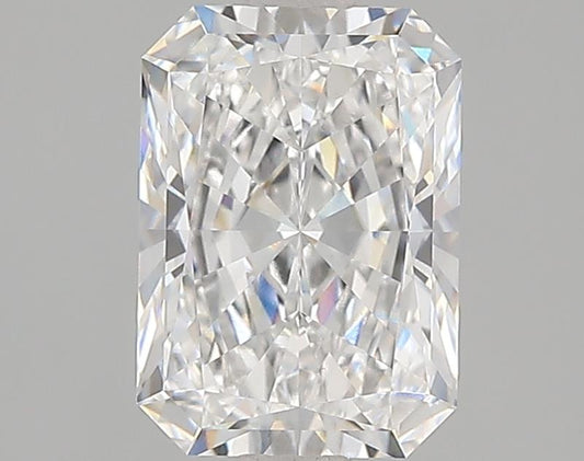 Radiant-cut lab diamond, 2.06 carats.