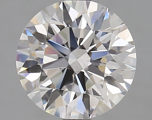 Round brilliant-cut lab diamond, 2.45 carats.