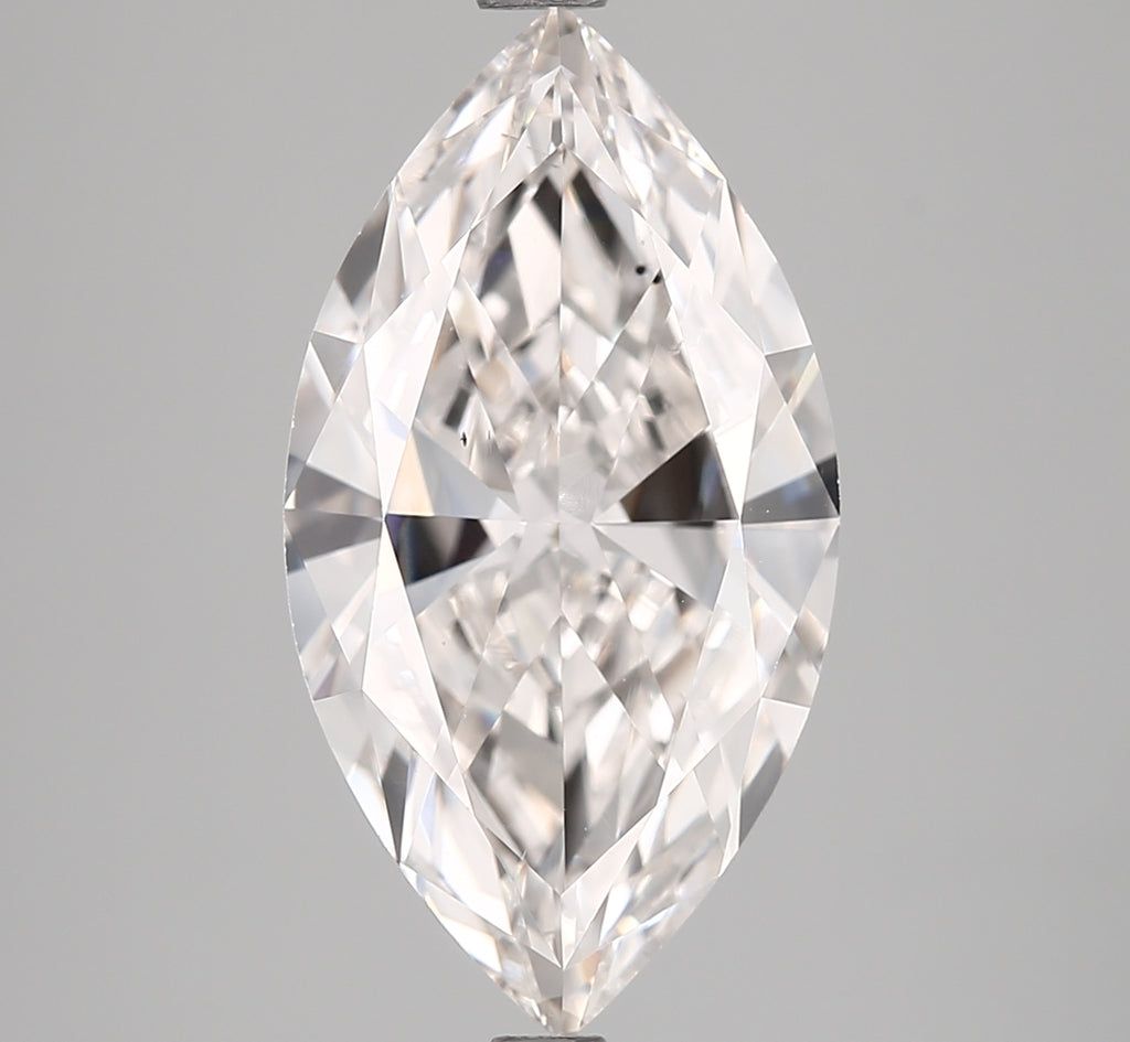 Marquise-cut natural diamond, 3.56 carats.