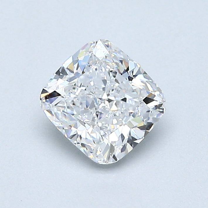Cushion cut diamond, 0.75 carat, brilliant sparkle.