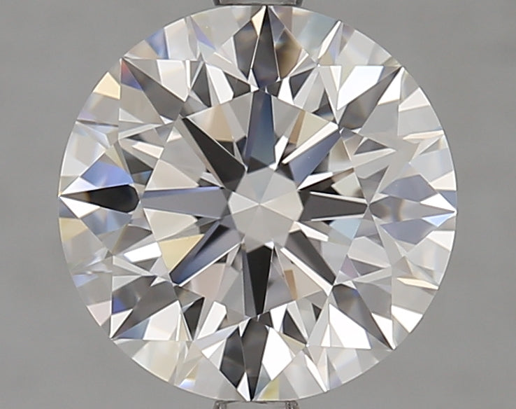 Round brilliant-cut lab diamond, 3.03 carats.