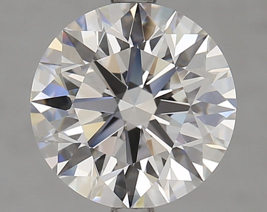 Round brilliant-cut lab diamond, 3.03 carats.