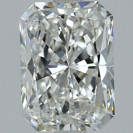 Radiant-cut natural diamond, 2.01 carats.