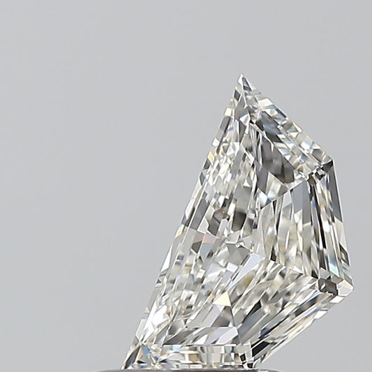 Cadi step-cut natural diamond, 0.81 carat.