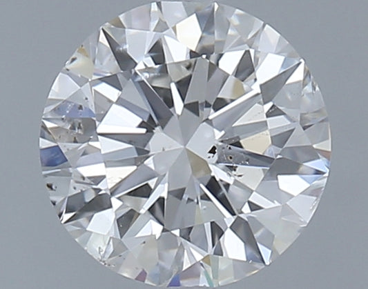 Round brilliant-cut natural diamond, 1.00 carat.