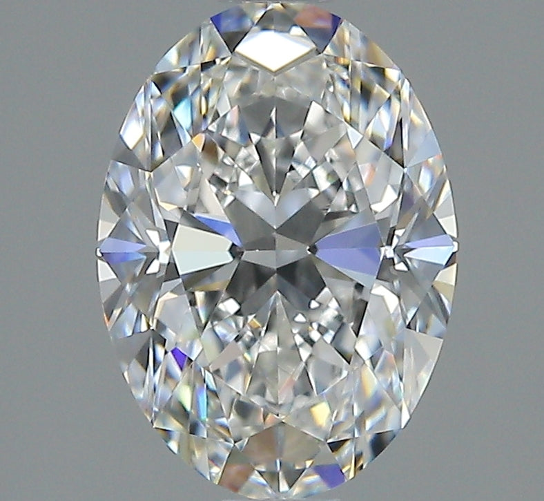 Oval-cut natural diamond, 1.50 carats, brilliant facets.