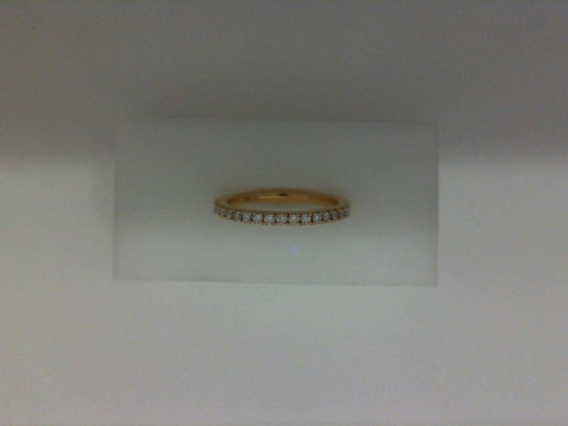14K yellow band with round diamonds.