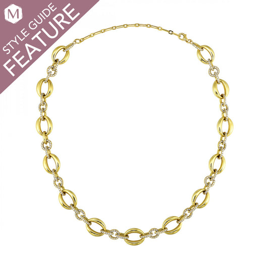 ReMARKable Designs Natural Diamond Necklace in 18 Karat White Gold with 8.75ctw Various Shapes Diamond