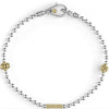 LAGOS ReMarkable Estate Caviar Icon Collection Ball Chain Bracelet (No Stones) in Sterling Silver 18 Karat White Yellow