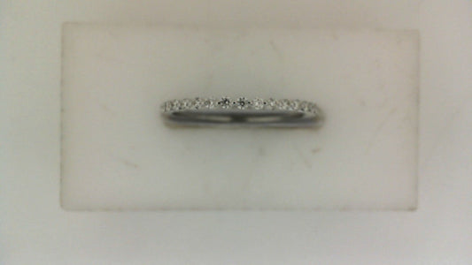 Natural Diamond Stackable Fashion Ring in 14 Karat White with 0.15ctw Round Diamonds