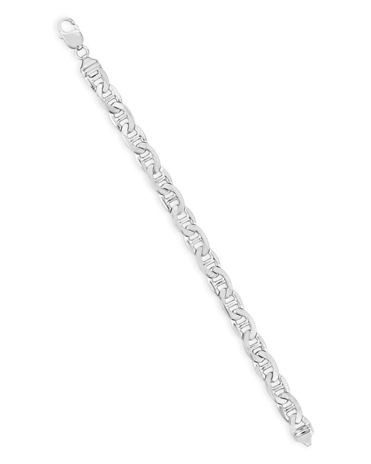 Sterling Silver 8.5" Men's Marine Link Bracelet