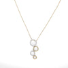 M Estate Collection Natural Diamond Necklace in 14 Karat White - Yellow