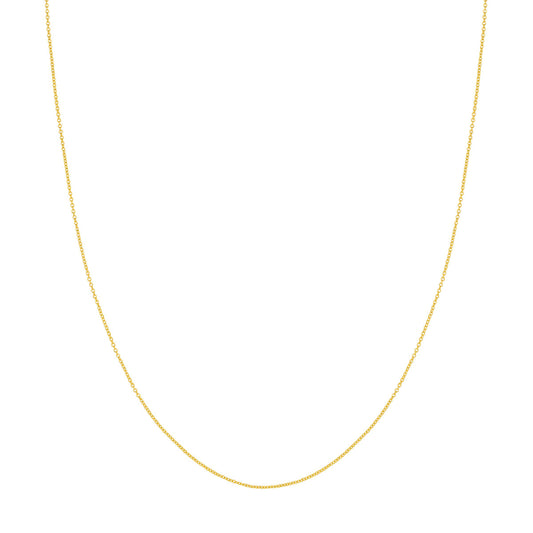 18" Cable Link 1.05mm Chain in 14 Karat Yellow