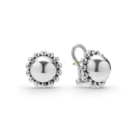 LAGOS Earrings (No Stones) in Sterling Silver White - Yellow