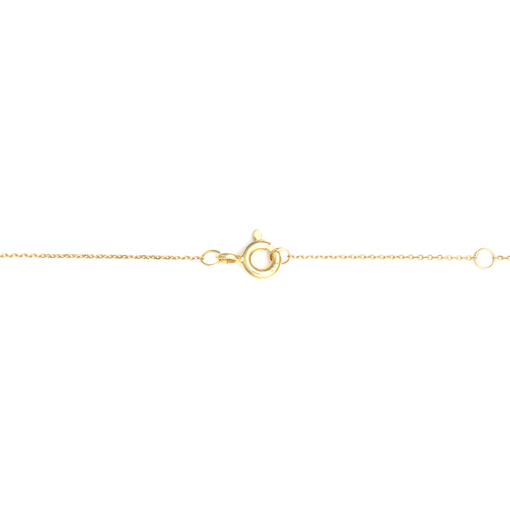 14K yellow gold necklace clasp.