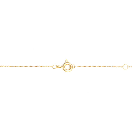 14K yellow gold necklace clasp.