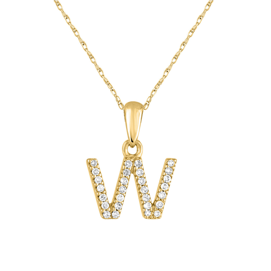 Gold necklace with diamond-studded 