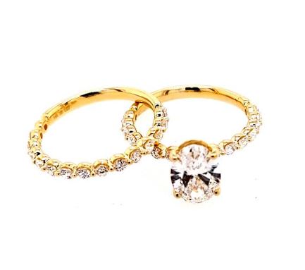 Mercury Ring Lab-Grown Diamond Complete Engagement Ring