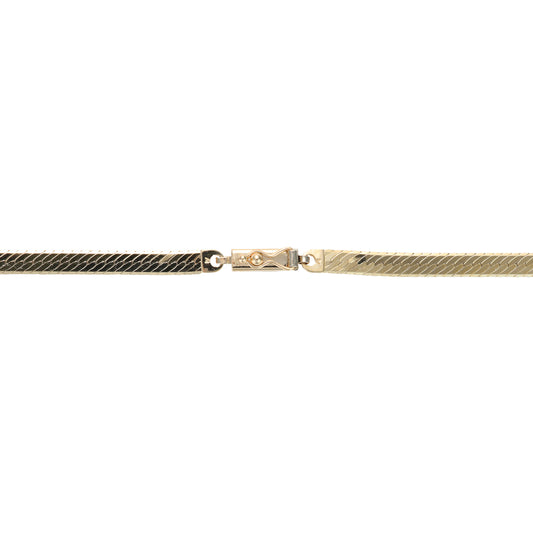 24" Herringbone Chain in 14 Karat Yellow