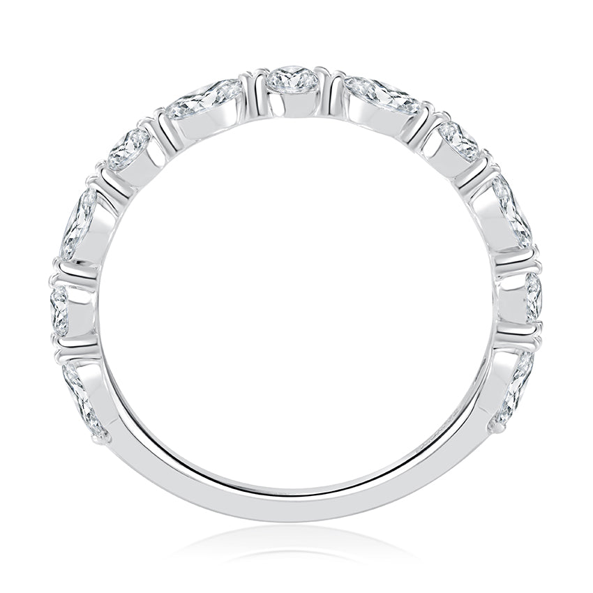 A. Jaffe Natural Diamond Ladies Wedding Band in 14