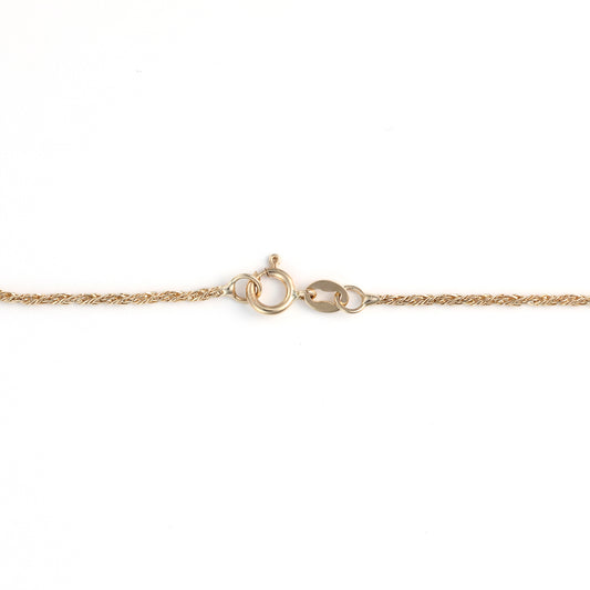 M Estate Collection Natural Diamond Necklace in 14 Karat Yellow with 0.50ctw H/I I1 Round Diamonds