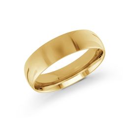 14K yellow gold carved band, polished finish.