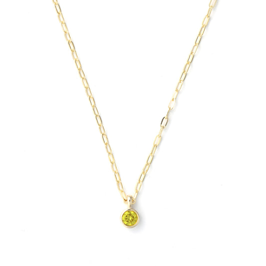 ReMARKable Designs Beautiful Not Broken Collection Natural Diamond Necklace in 14 Karat Yellow Gold with 0.97ctw Irradiated Color VS2 Round Diamond