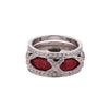 M Estate Collection Stackable Enhancer Fashion Ring in 18 Karat White with 0.50ctw F/G VS1-VS2 Round Diamonds