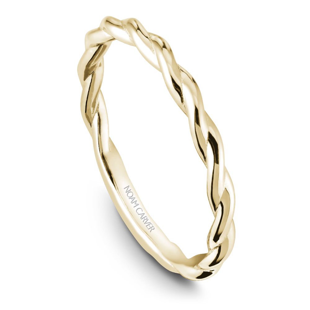 Braided 14K yellow gold band.